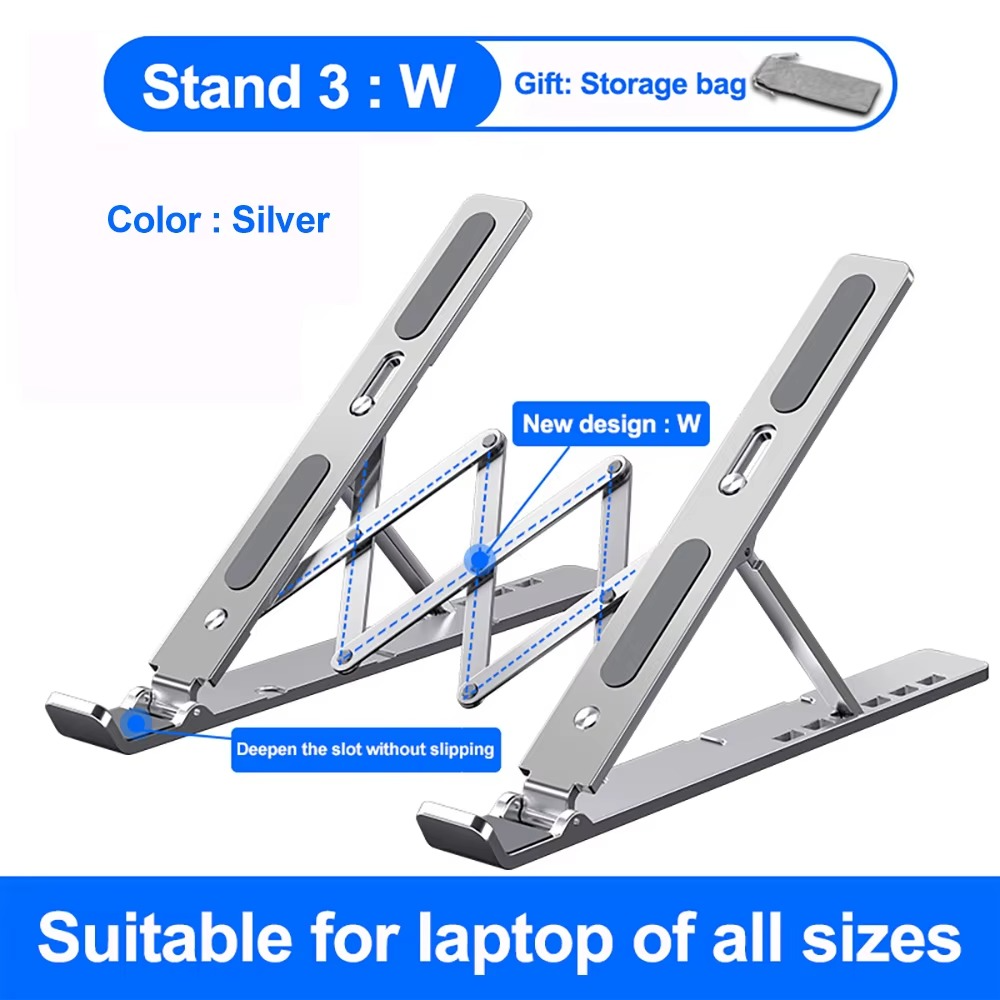 Support Pliable Réglable pour Ordinateur Portable – Refroidissement & Ergonomie - Image 3